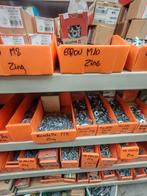 Boulonnerie boulons écrous rondelles flottes tirefonds zinc, Ophalen, Zo goed als nieuw