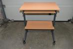 Joli bureau pour ordinateur en hêtre clair sur roulettes, Enlèvement, Avec roues, Comme neuf, Bureau