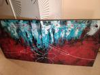 GRANDE TOILE double rouge/bleu, Maison & Meubles, Enlèvement, Comme neuf