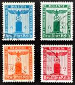 Deutsches Reich: 4X NSDAP zegels uit 1938, Ophalen of Verzenden, Overige periodes, Gestempeld
