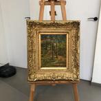 Antieke schilderij 19 eeuws gesigneerd, Antiek en Kunst, Ophalen