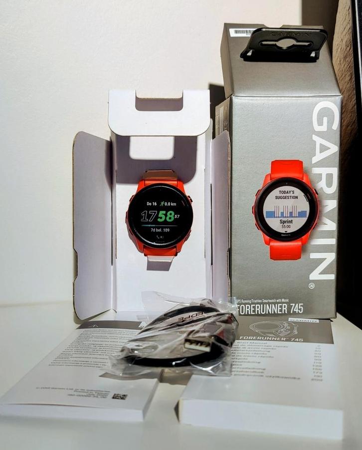 Garmin Forerunner 745, Handtassen en Accessoires, Sporthorloges, Gebruikt, Ophalen of Verzenden