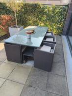 8 persoons rotan tuinset , als nieuw, Tuin en Terras, Tuinsets en Loungesets, Ophalen of Verzenden, Zo goed als nieuw, Tuinset