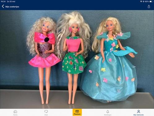 3 originele Barbiepoppen – vintage uit de jaren ‘90, Kinderen en Baby's, Speelgoed | Poppen, Zo goed als nieuw, Barbie, Ophalen of Verzenden