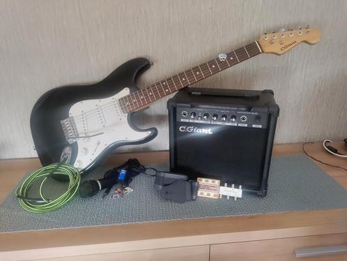 Elektrische gitaar, Muziek en Instrumenten, Snaarinstrumenten | Gitaren | Elektrisch, Gebruikt, Solid body, Overige merken, Met versterker