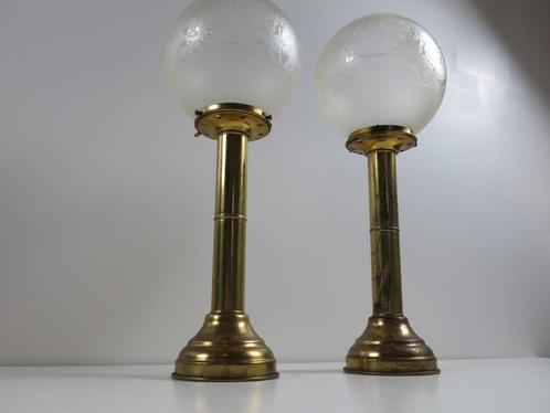 twee stuks DHR dinerlamp kaarsenhouders ca 1970 Nederland, Verzamelen, Scheepvaart, Gebruikt, Ophalen of Verzenden