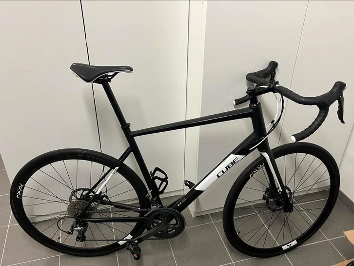 Cube Attain Race Disc 2020 Black & White, Fietsen en Brommers, Fietsen | Racefietsen, Zo goed als nieuw, Heren, Overige merken