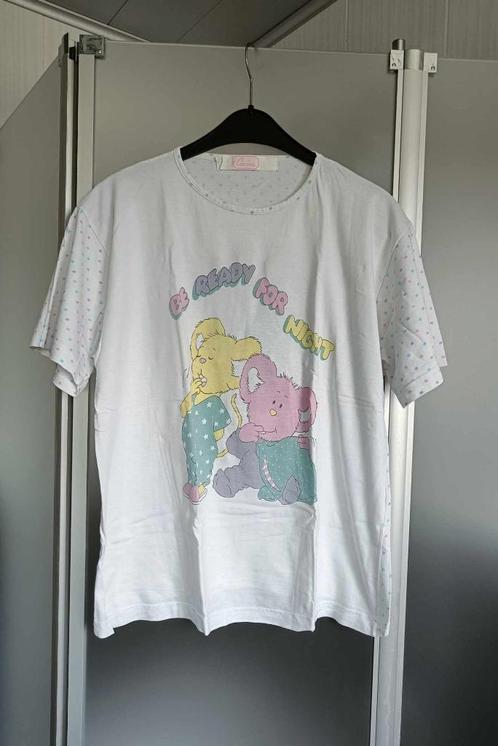 Slaap T-shirt - Wit - Carine - Medium - Dames - Pyjama - €2, Kleding | Dames, Homewear, Gedragen, Maat 38/40 (M), Wit, Ophalen
