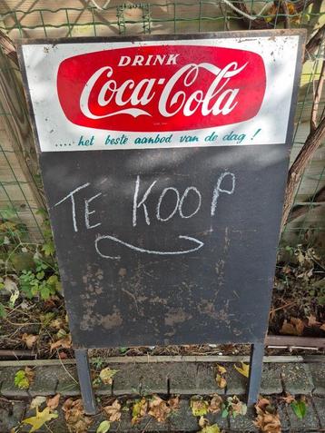 Reclamebord-Krijtbord Coca Cola (oud) beschikbaar voor biedingen