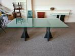 Eettafel, Glas, 150 tot 200 cm, Modern, Rechthoekig