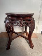 Chinese piedestal met marmeren inlegblad, Ophalen