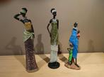 3 Statuettes africaines en résine, Maison & Meubles, Accessoires pour la Maison | Statues de Bouddha, Comme neuf, Enlèvement