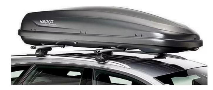Dakkoffer TE HUUR. Hapro 530liter195L x 90B x 43H, Auto diversen, Dakkoffers, Gebruikt, Ophalen of Verzenden
