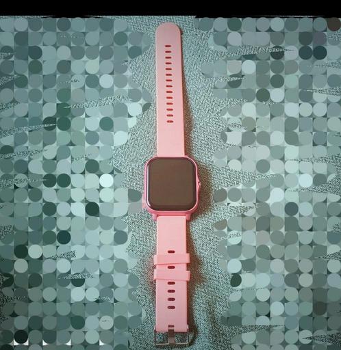 Stijlvolle roze smartwatch - Nieuwstaat!, Bijoux, Sacs & Beauté, Montres connectées, Comme neuf, Android, Rose, Distance, Bandage calorique