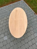Ovale salontafel met eiken blad, Ophalen, Eikenhout