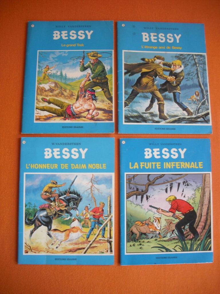4 BANDES DESSINEES  ** BESSY **, Plusieurs BD, Enlèvement ou Envoi, Utilisé
