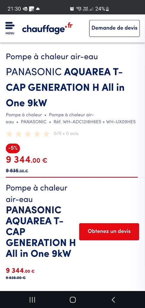 Nieuwe warmtepomp van Panasonic, Doe-het-zelf en Bouw, Overige Doe-Het-Zelf en Bouw, Nieuw, Ophalen