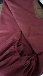 hoeslaken bordeaux rood en donsovertrek romantisch, Ophalen, Gebruikt, Rood