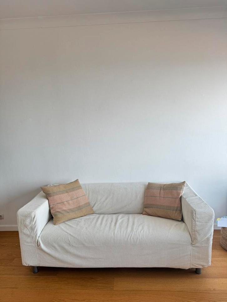 Zetel Sofa Ikea Klippan Wit Gezellig Scandinavisch, Huis en Inrichting, Zetels | Zetels en Chaises Longues, Zo goed als nieuw