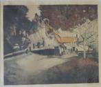MAURICE LANGASKENS / PRINTEMPS / KLEURETS / 61x71cm / KADER, Antiek en Kunst, Ophalen