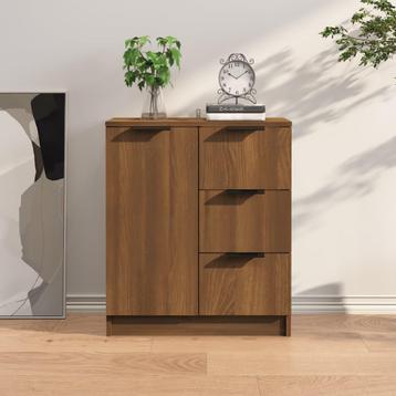 Dressoir 60x30x70 cm bewerkt hout bruin eikenkleur beschikbaar voor biedingen