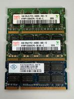 Lot de 3 barrettes RAM laptop PC2 6400S et 5400S, Informatique & Logiciels, Mémoire RAM, 2 GB, Utilisé, Laptop