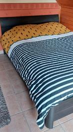 Compleet bed 140x200, Ophalen, Zwart, Tweepersoons, 140 cm