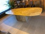 Marmeren eettafel, Huis en Inrichting, Tafels | Eettafels, Ophalen, Gebruikt, 200 cm of meer, 50 tot 100 cm