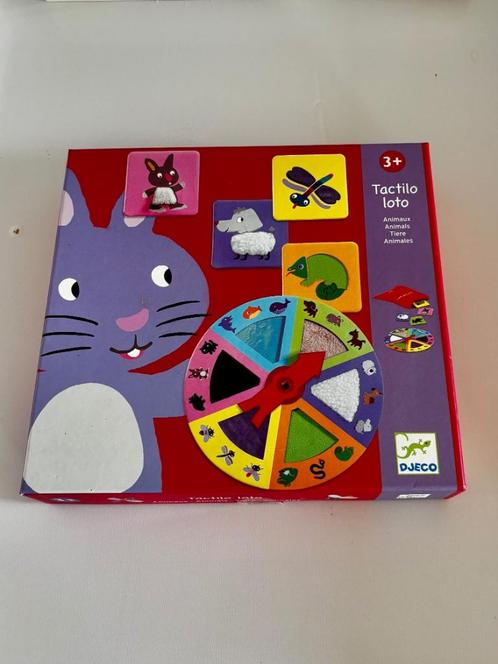 Djeco Tactilo Loto gezelschapsspel, als nieuw ( vglbr Haba), Kinderen en Baby's, Speelgoed | Educatief en Creatief, Zo goed als nieuw