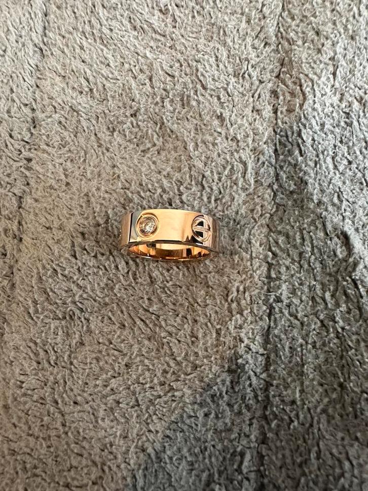 Roségouden Cartier ring, Handtassen en Accessoires, Ringen, Nieuw, Dame, Roze, Ophalen of Verzenden