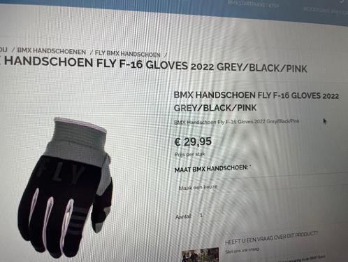 Bmx handschoenen kind FLY XS, Fietsen en Brommers, Fietsaccessoires | Fietskleding, Zo goed als nieuw, Kinderen, Handschoenen