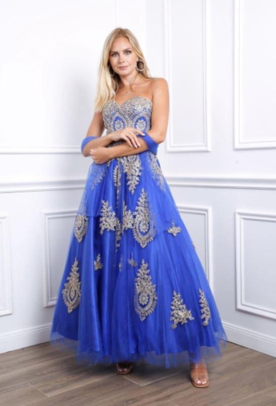 koningsblauwe trouwjurk maat 36, 38, 40, 42, Vêtements | Femmes, Vêtements de mariage & Accessoires de mariage, Neuf, Robe de mariée