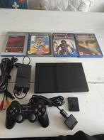 Lot PlayStation 2 PS2 black Slim complet, Games en Spelcomputers, Ophalen of Verzenden, Zo goed als nieuw