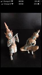 2 bronzen beeldjes, Comme neuf, Enlèvement