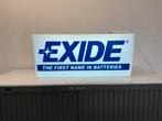 EXIDE Accu’s oude reclame lichtbak, Verzamelen, Ophalen of Verzenden, Gebruikt, Lichtbak of (neon) lamp