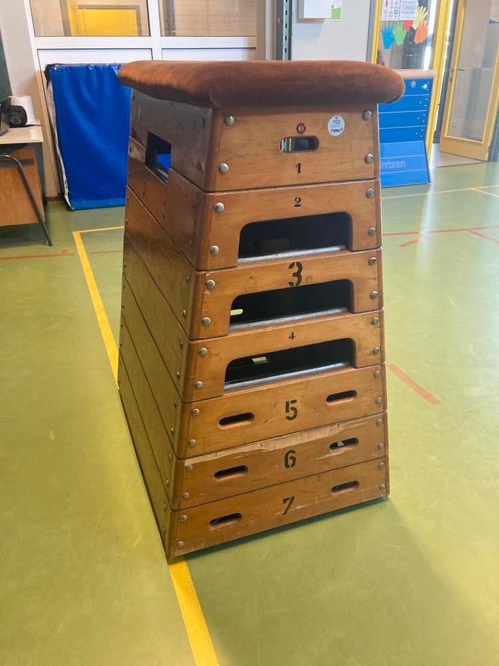 Springkast / plint gymnastiek, Sport en Fitness, Turnen, Gebruikt, Ophalen