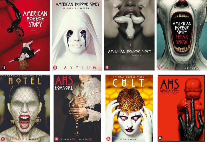 American Horror Story - Seizoen 1-8 (Sealed), Cd's en Dvd's, Dvd's | Tv en Series, Nieuw in verpakking, Horror, Verzenden