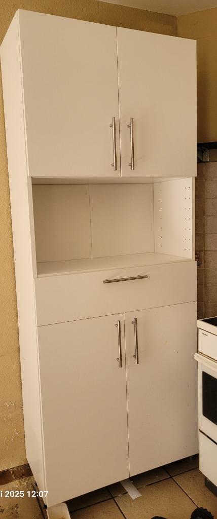 Keukenkast, Huis en Inrichting, Keuken | Keukenelementen, Zo goed als nieuw, 200 cm of meer, 50 tot 100 cm, 25 tot 50 cm, Wit