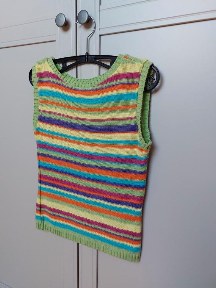 Prachtig, katoenen truitje zonder mouwen - maat 36/38, Kleding | Dames, T-shirts, Zo goed als nieuw, Maat 36 (S), Ophalen of Verzenden