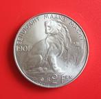 2 Francs Léopold II de 1901FL en argent **QP**, Envoi, Argent, Monnaie en vrac, Argent