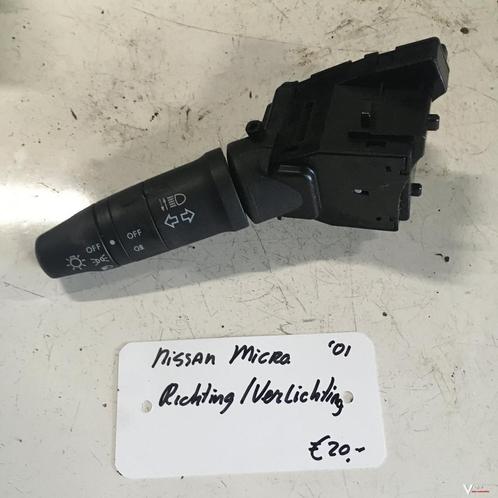 Nissan Micra 2001 1.3 Benzine Richting verlichting schakelaa, Auto-onderdelen, Dashboard en Schakelaars, Gebruikt, Ophalen of Verzenden