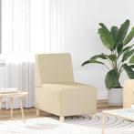 Modulaire bank zonder armleuningen crème 55 cm stof, Verzenden, Nieuw