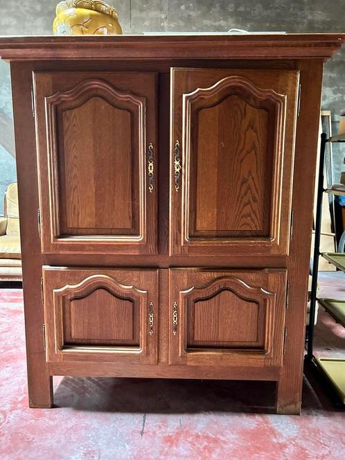 Massieve houten vintage kast - retro, Huis en Inrichting, Kasten | Overige, Ophalen