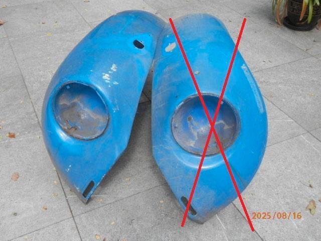 Spatbord rechts voor + links achter VW Kever, gebruikt, Auto-onderdelen, Carrosserie, Spatbord, Oldtimer onderdelen, Volkswagen