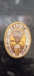 Oud bieretiket export ballon. BR. DE Beerst Veurne, Ophalen of Verzenden, Zo goed als nieuw