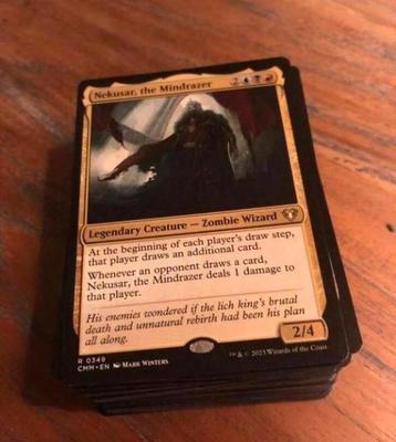 Deck Magic the Gathering rouge, bleu, noir, Enlèvement ou Envoi, Comme neuf, Deck game, Foil