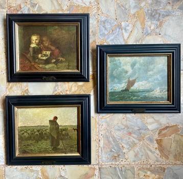 Trois reproductions de peintures