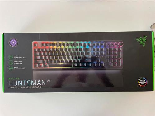 Razer Huntsman V2-toetsenbord, Computers en Software, Toetsenborden, Zo goed als nieuw, Azerty, Bedraad, Gaming toetsenbord, Multimediatoetsen
