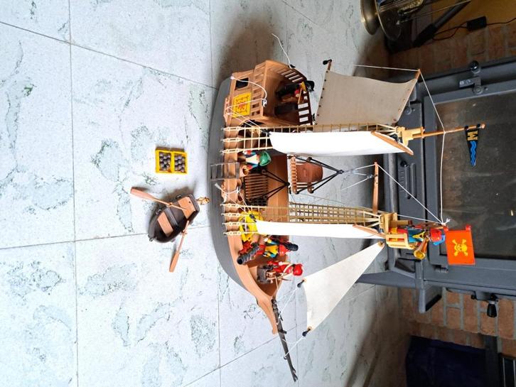 Vintage Playmobil 3550 Piratenschip, Kinderen en Baby's, Speelgoed | Playmobil, Gebruikt, Complete set, Ophalen