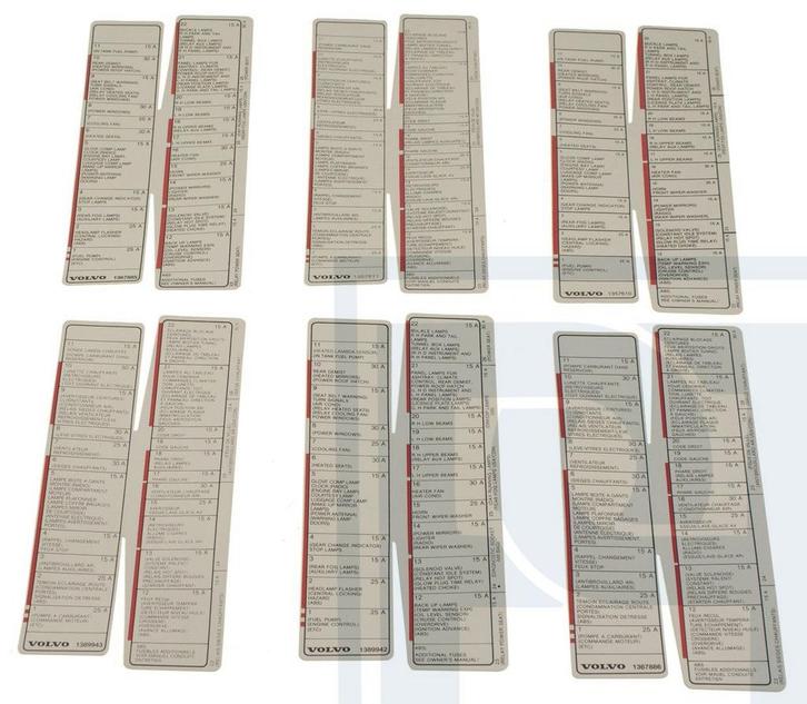 Volvo Decal Set Volvo onderdeel nr 271345, Auto-onderdelen, Overige Auto-onderdelen, Nieuw, Ophalen of Verzenden